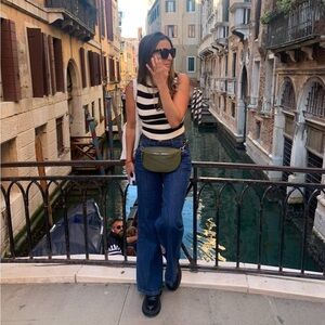 Elegant Black Loafers with Silver Accent purchased in Italy 🇮🇹